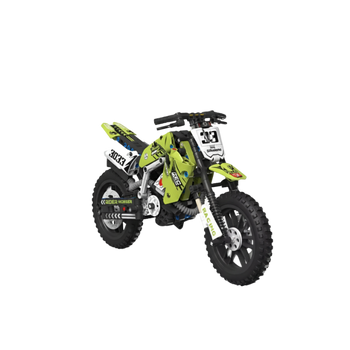 Motocross Modelo Verde Escala 1:10 (476 pzas) - imagen destacada 2