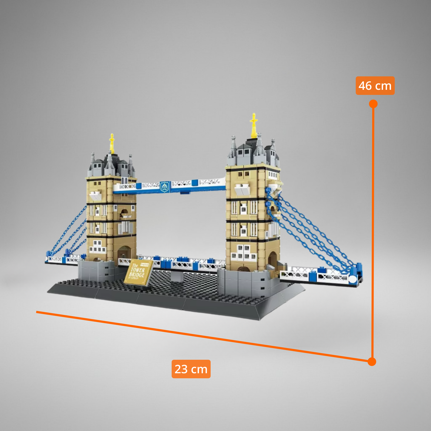 WANGE Puente De La Torre: Set de Construcción (970 pzas)
