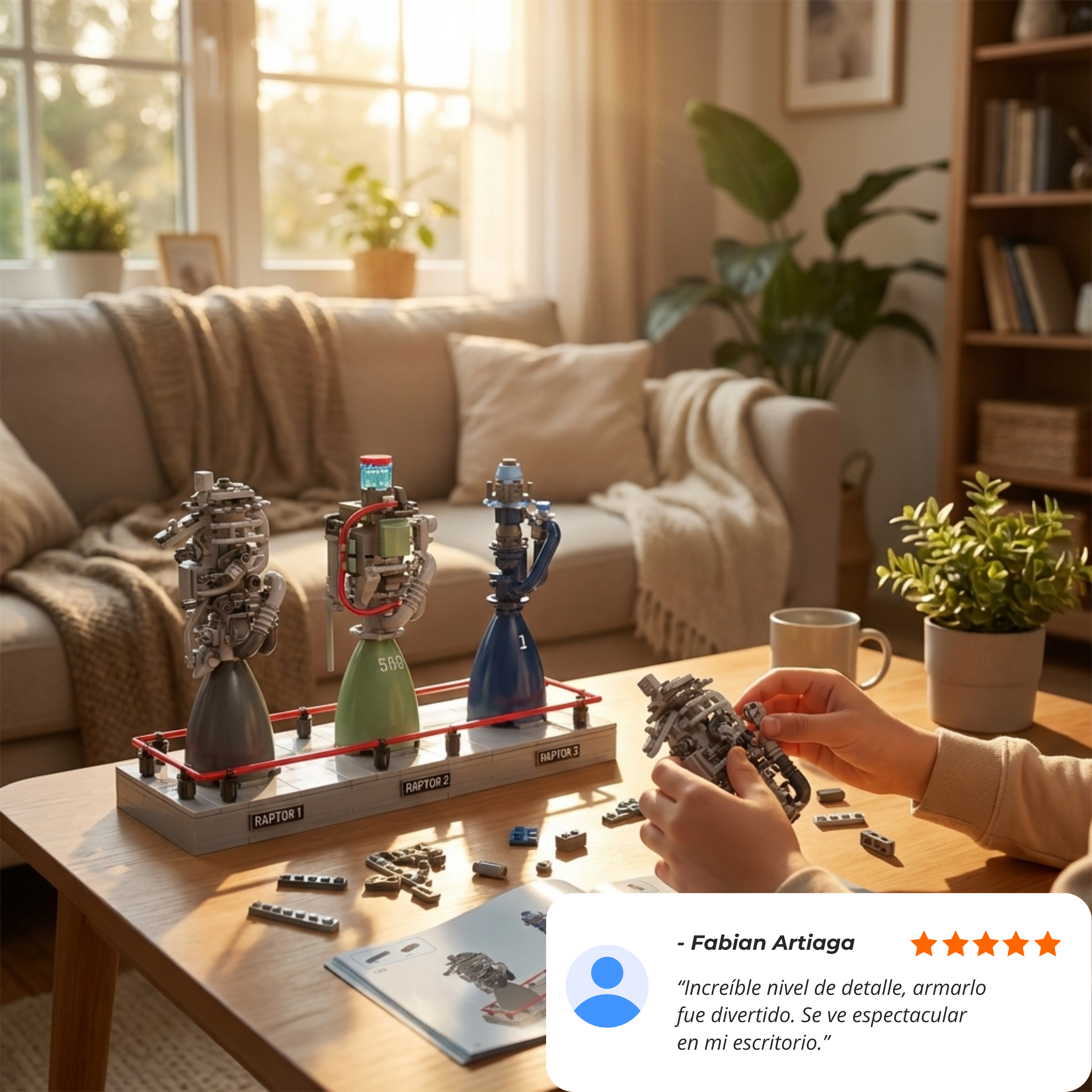 Motor De Cohete Aeroespacial (496 pzas)