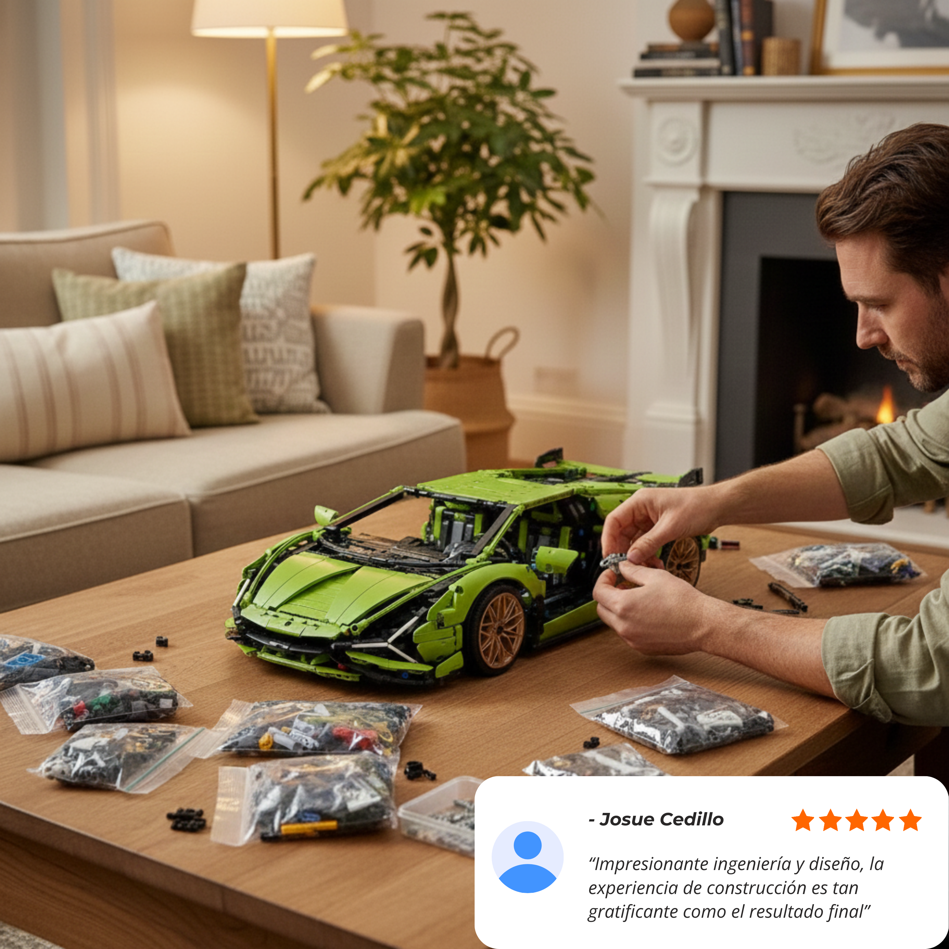 Sian FKP 37: Hiperdeportivo Verde Escala 1:8 (3696 pzas)