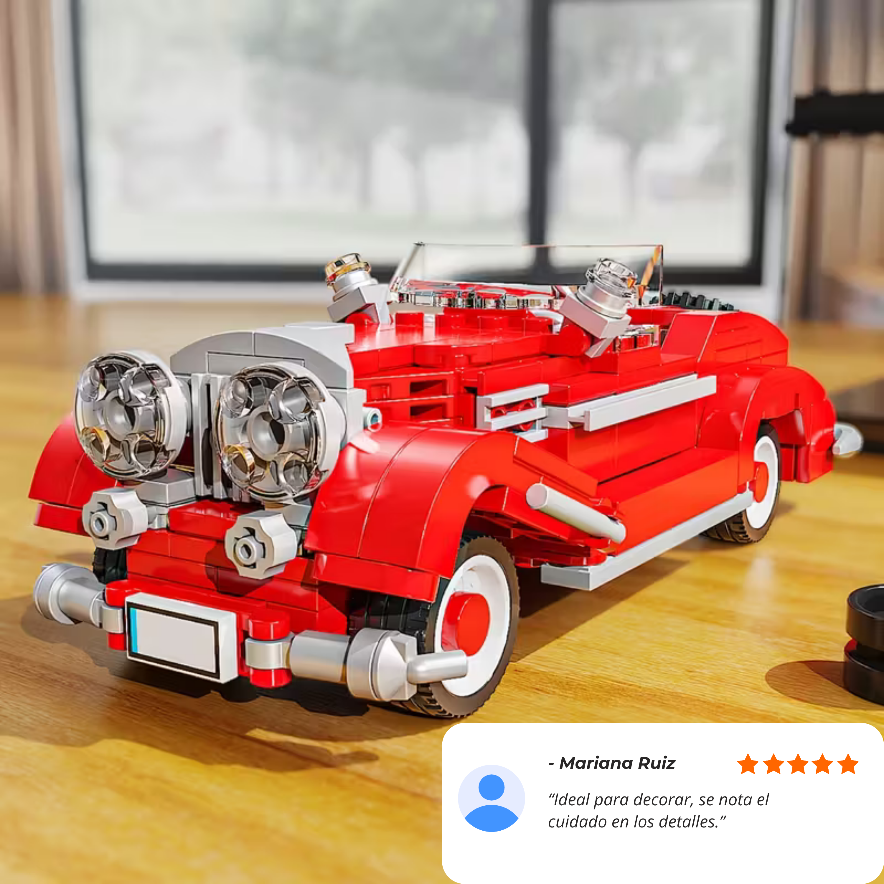 TYCOLE Vintage Rojo con vitrina acrílica (319 pzas)