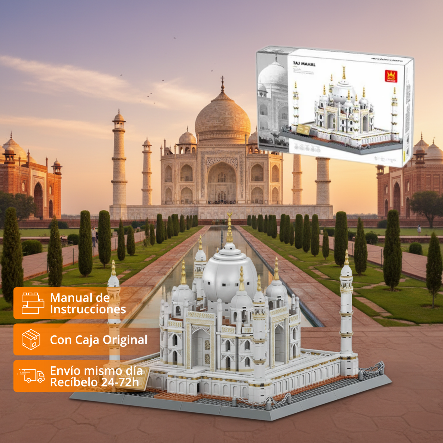 WANGE Taj Mahal: Set De Construcción (1113 pzas)