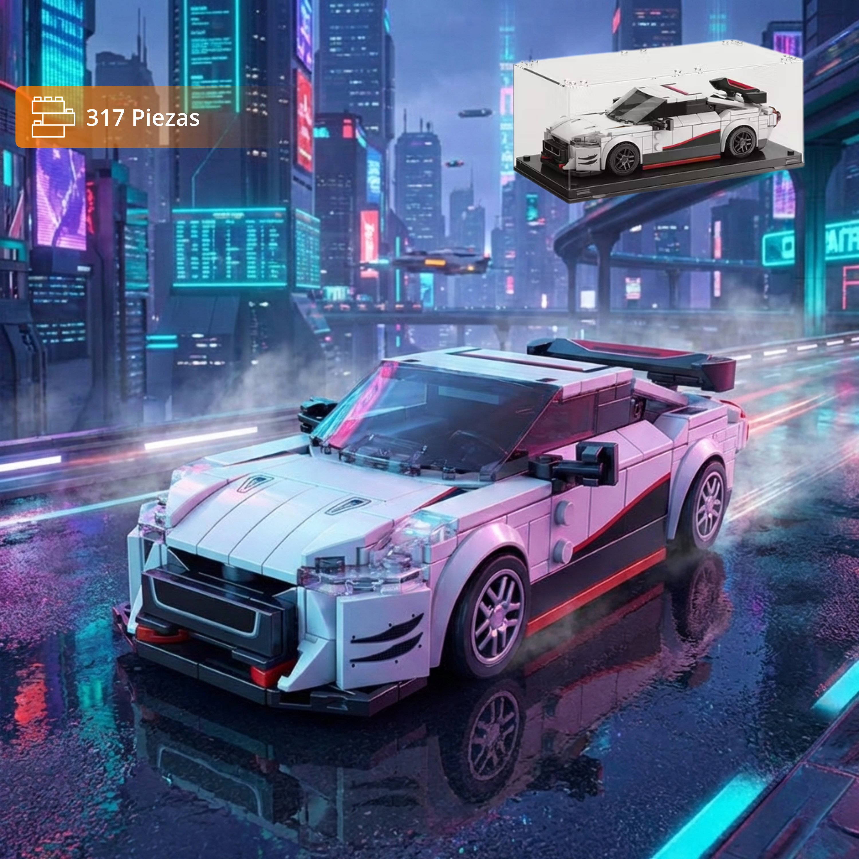 TYCOLE Deportivo Blanco con vitrina acrílica (317 pzas)