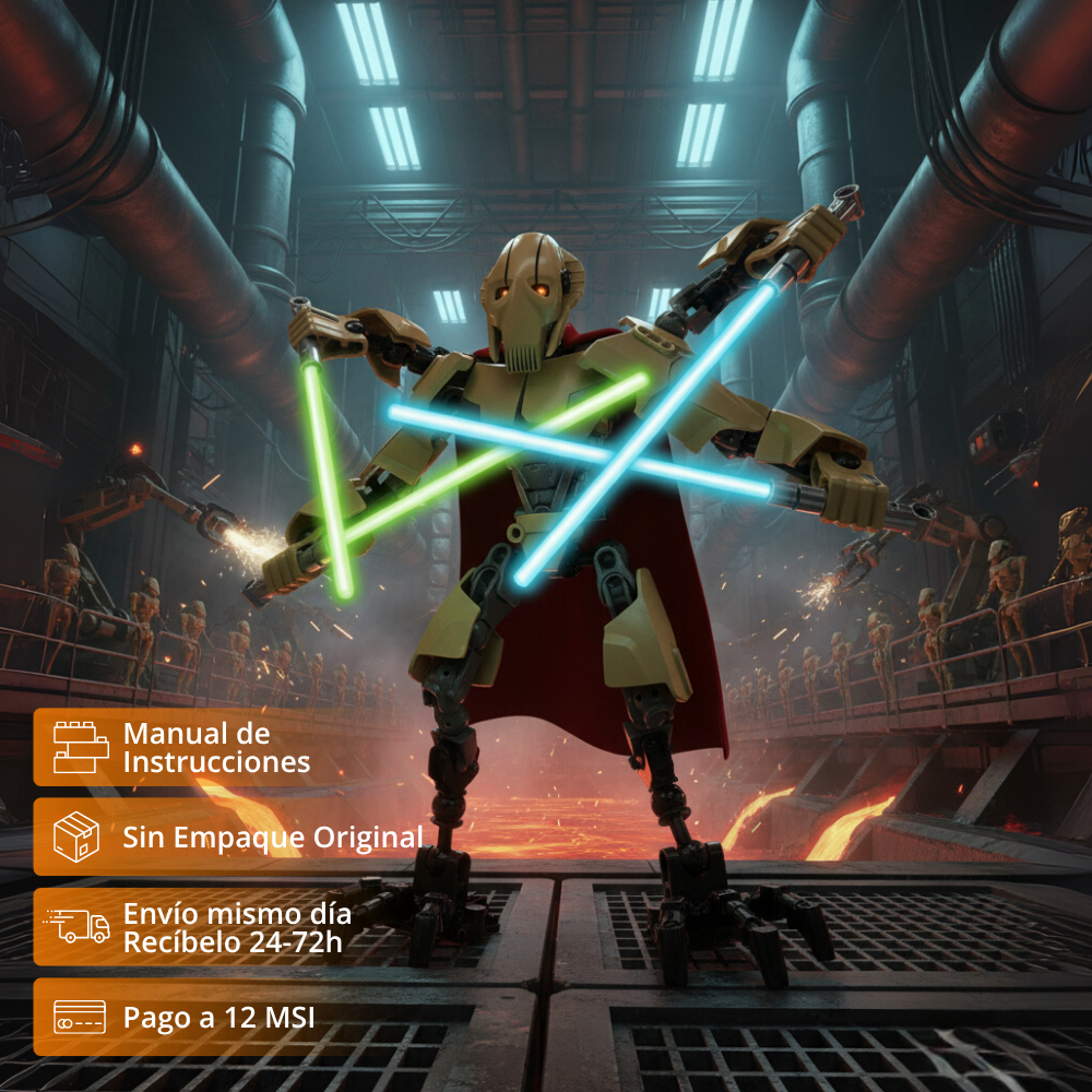 General Grievous - 4 Sables (66 pzas)