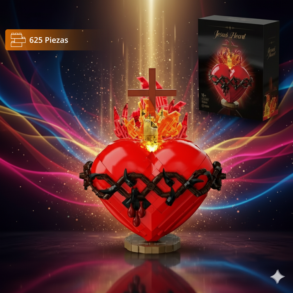Corazón de Jesús con LED (625 pzas)