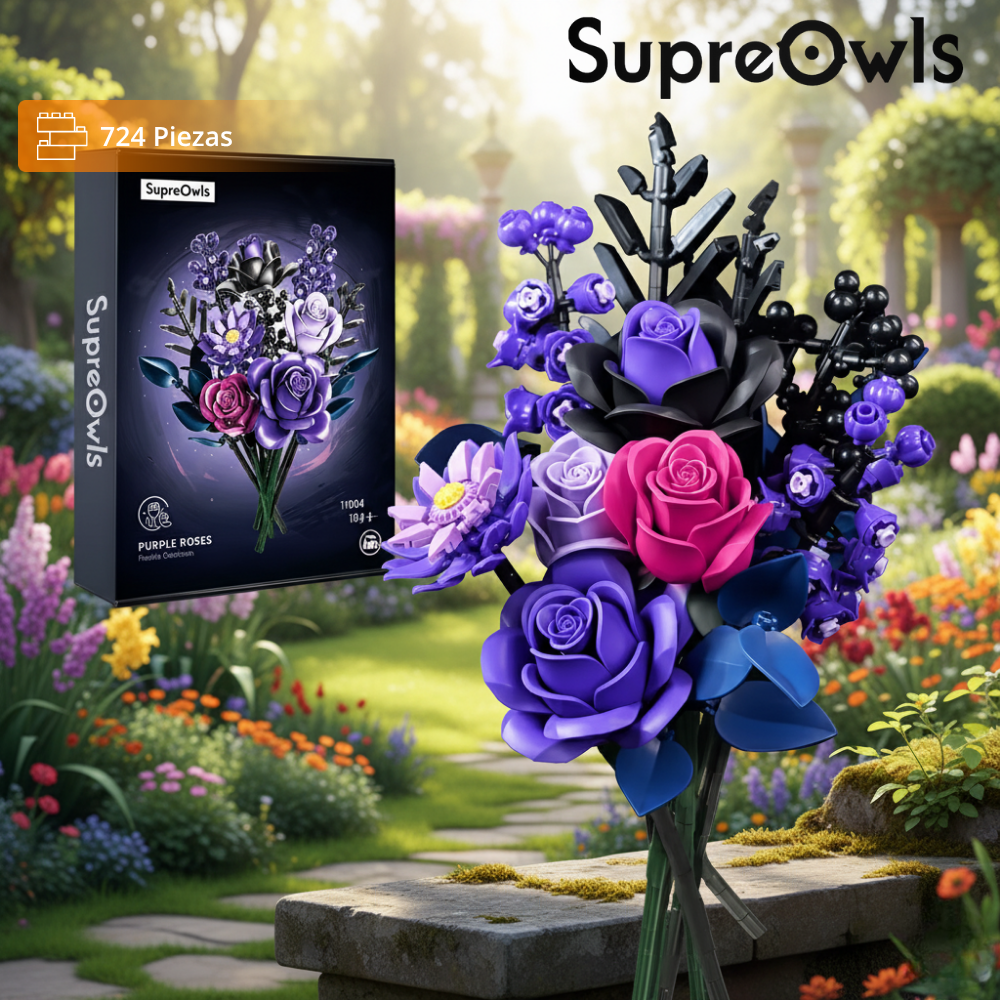 Ramo de Rosas Púrpuras (724 pzas)