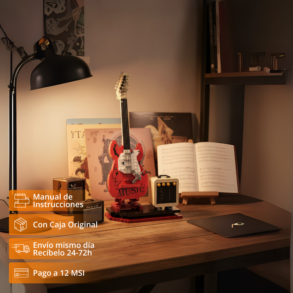 Guitarra de Bloques Rockera (500 pzas)