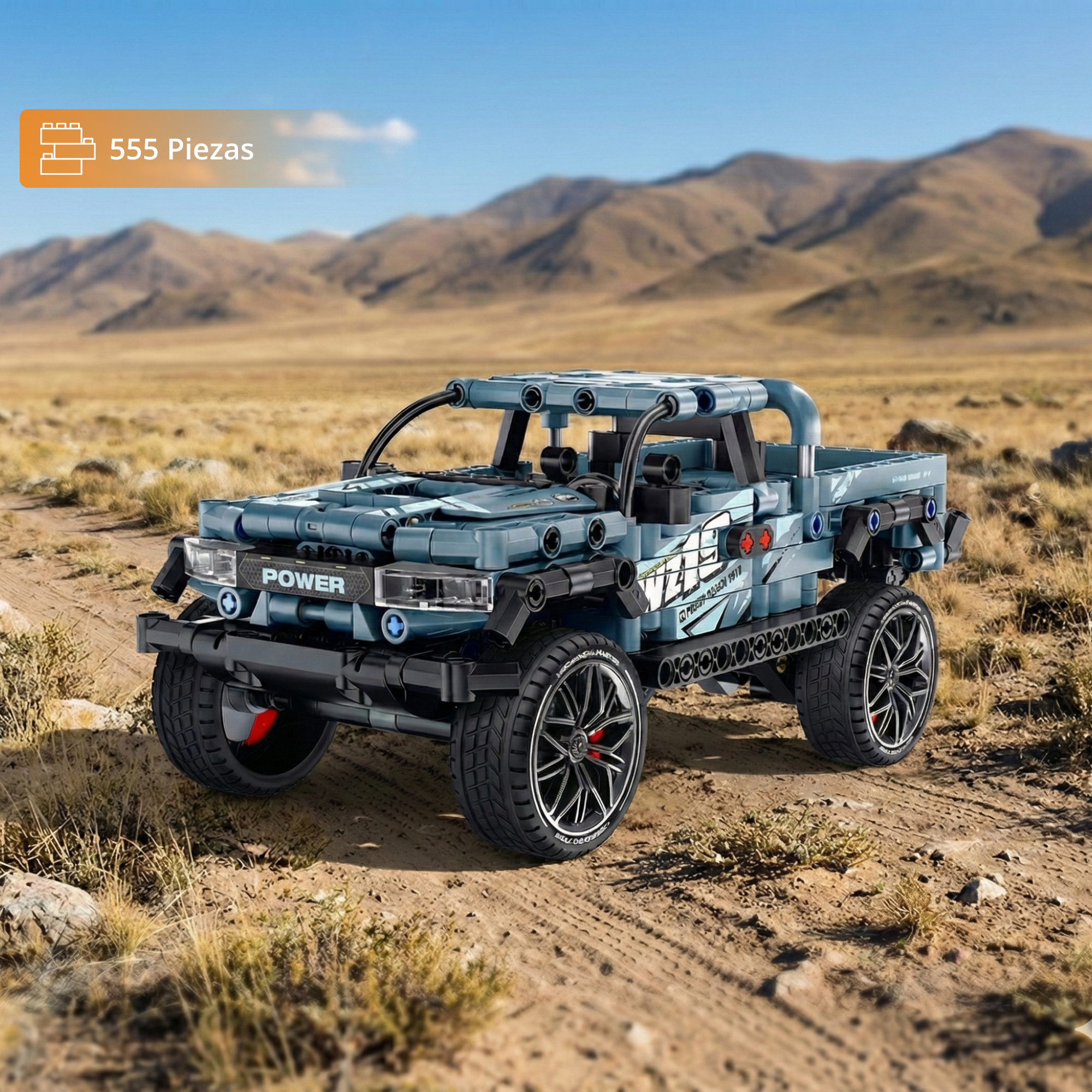 Troca T-Rex Pickup 4x4: Set de Construcción (555 Piezas)