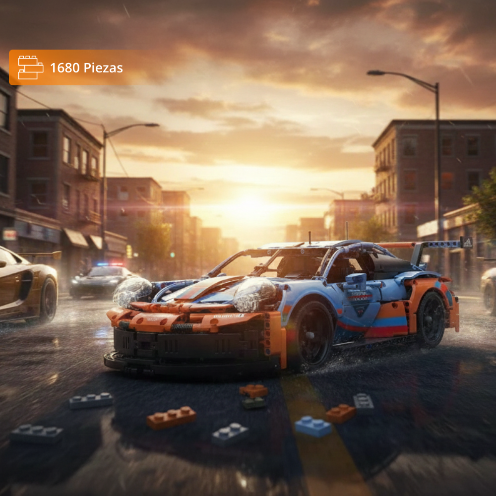 911 RSR Deportivo Naranja Escala 1:10 (1680 pzas)