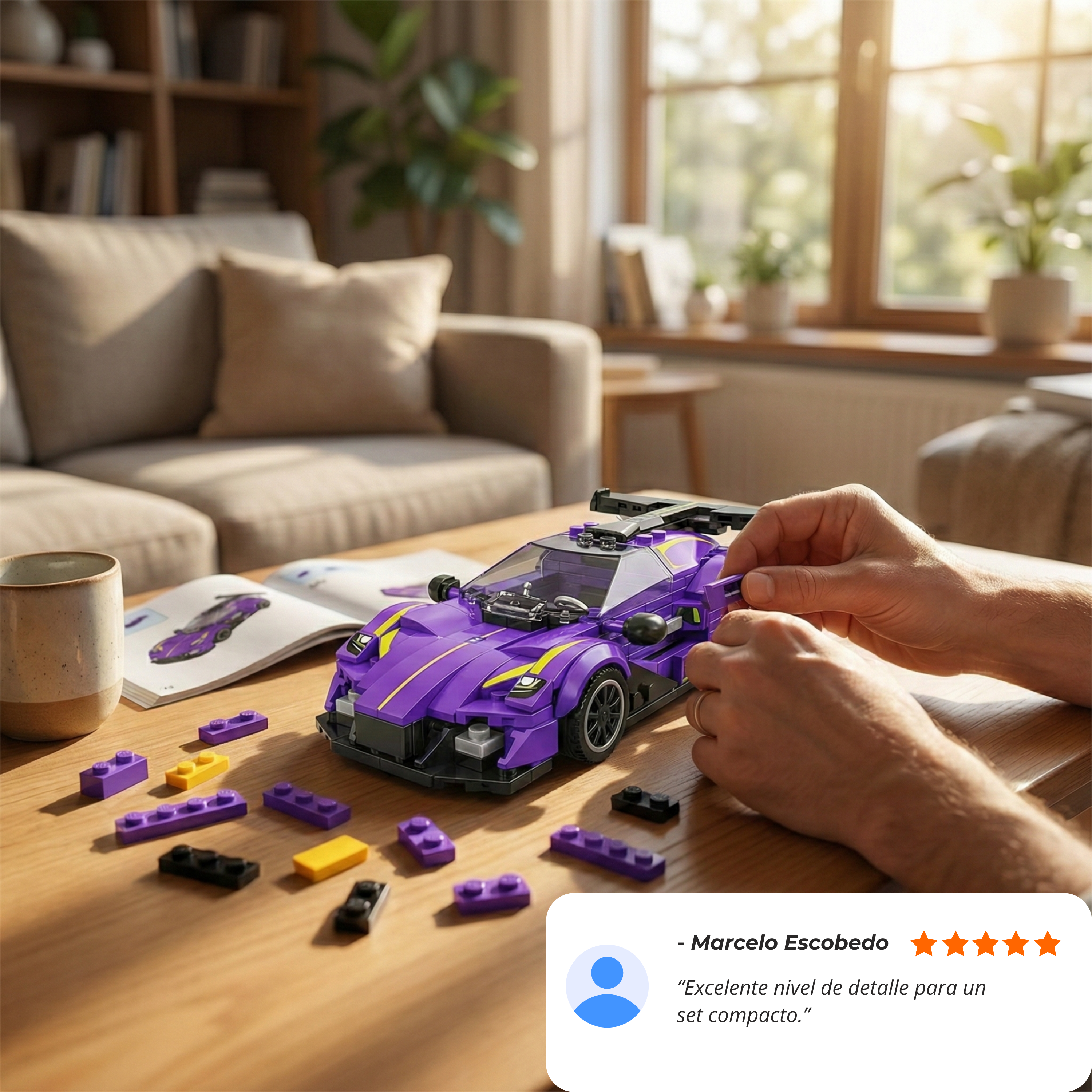 TYCOLE Deportivo Morado con vitrina acrílica (331 pzas)