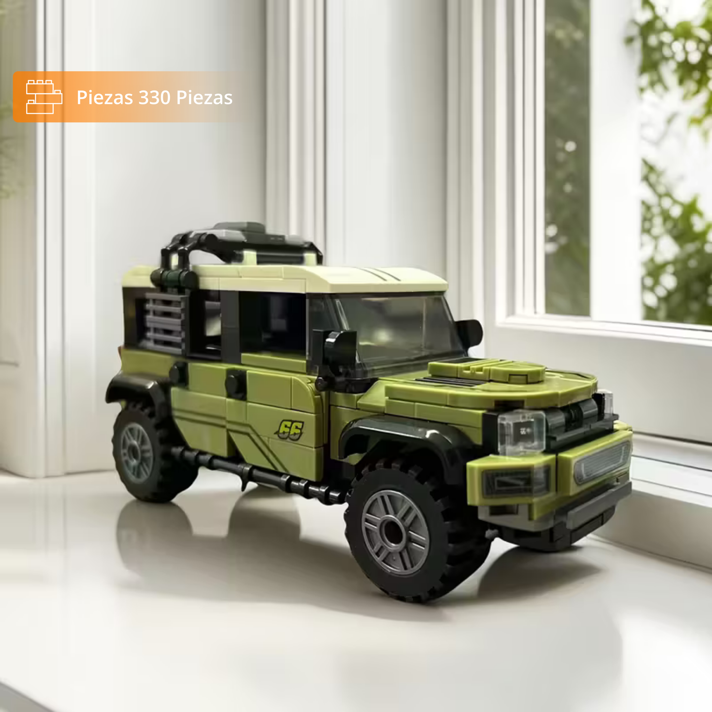 TYCOLE SUV Deportiva Verde con vitrina acrílica (330 pzas)