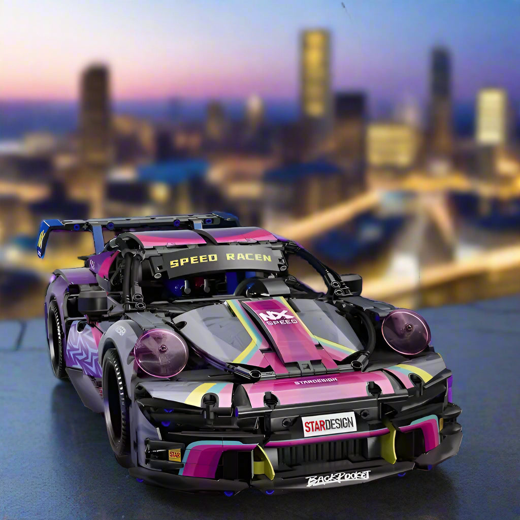 New 1611PCS Sports Car Building Blocks Toys Boys or Adults Kits,1:10 MOC Building Set Raceing Car Model,Cars for Boys Toy Gifts