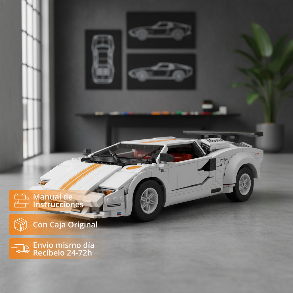 Mouldking Lamborhini Coutach: Kit de Colección (1349 pzas)