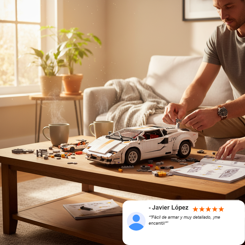 Mouldking Lamborhini Coutach: Kit de Colección (1349 pzas)